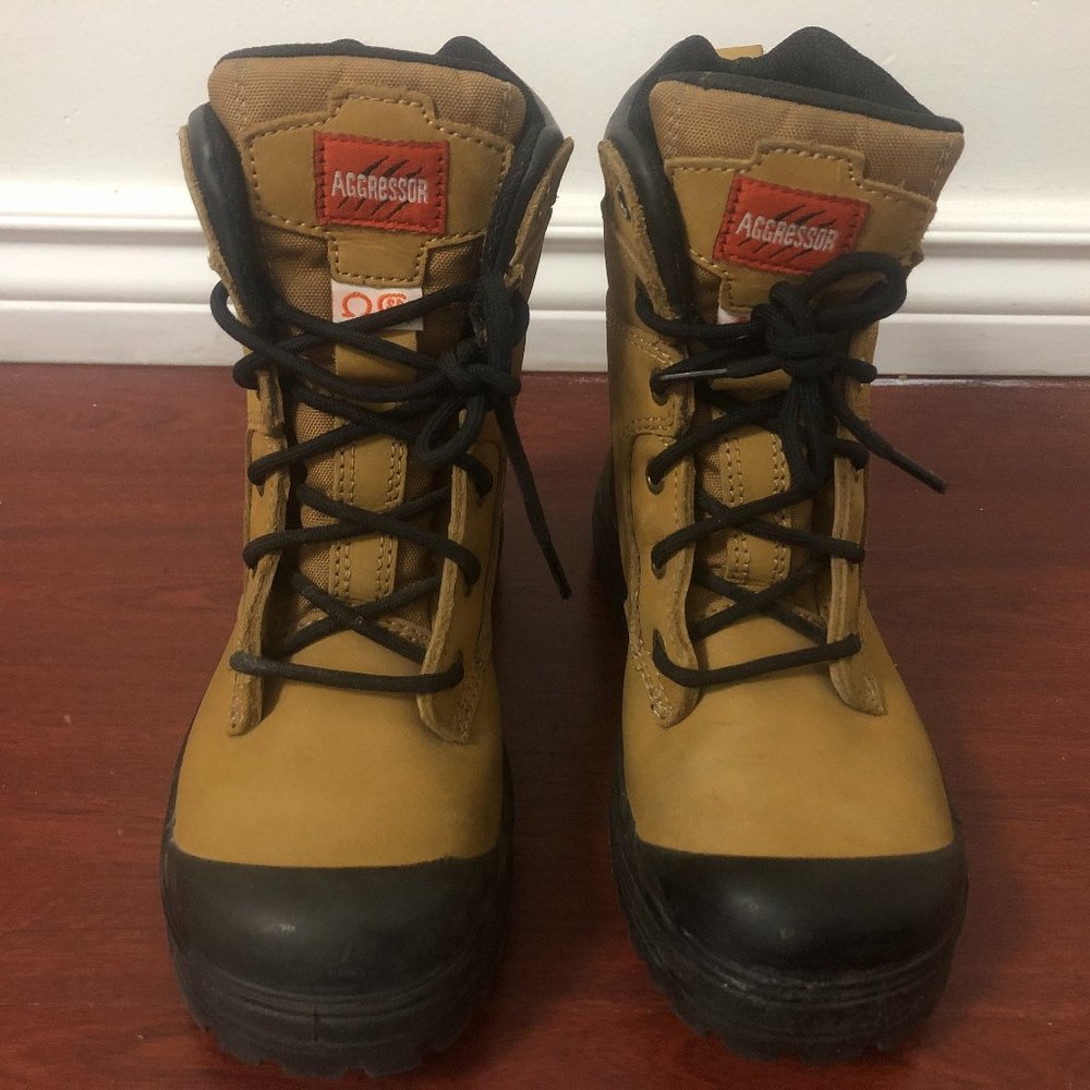 Women's 8 Inch Steel Toe Steel Plate Work Boots